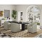 Manhattan Comfort Anna Round Faux Leather Dining Chair in Light Stone Grey - Set of 2 2-DC059AR-ST - alternate 2
